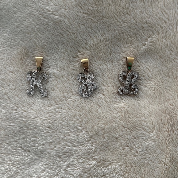 Initial Diamond charms - Picture 1 of 4